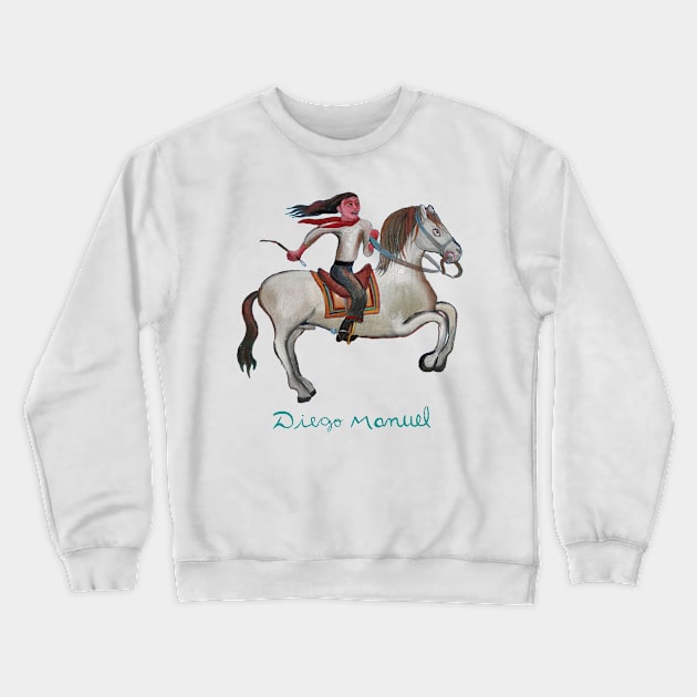 Gaucho Rider Crewneck Sweatshirt by diegomanuel